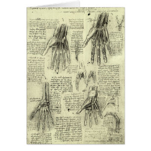 L'anatomie de la main humaine de Léonard de Vinci