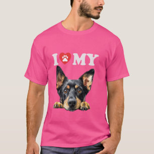 Lancashire Heeler I Heeler Mein Hund Funny Dog Lov T-Shirt