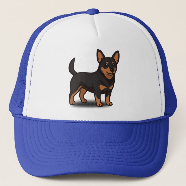Lancashire Heeler klein, aber mächtig Truckerkappe (Vorderseite)