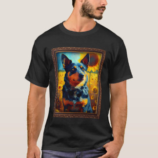 Lancashire Heeler malt Sonnenblume Blumen Mama T-Shirt