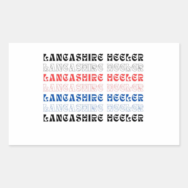 Lancashire Heeler Rechteckiger Aufkleber (Vorderseite)