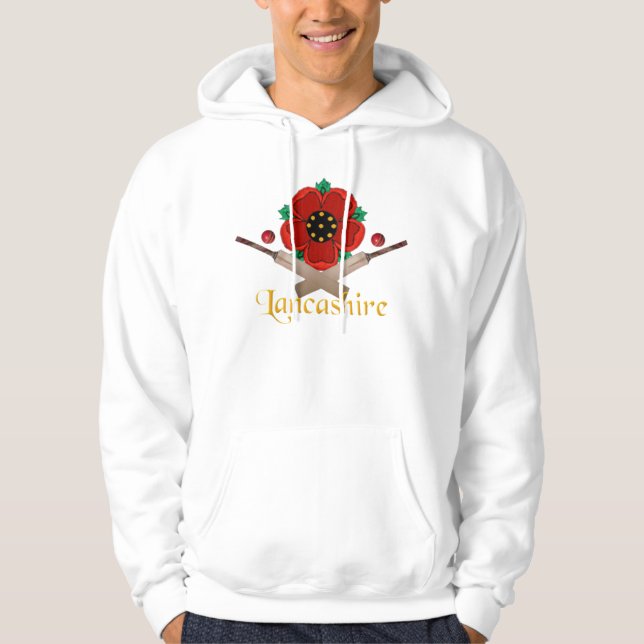 Lancashire Landkreis-KricketHoodie Hoodie (Vorderseite)