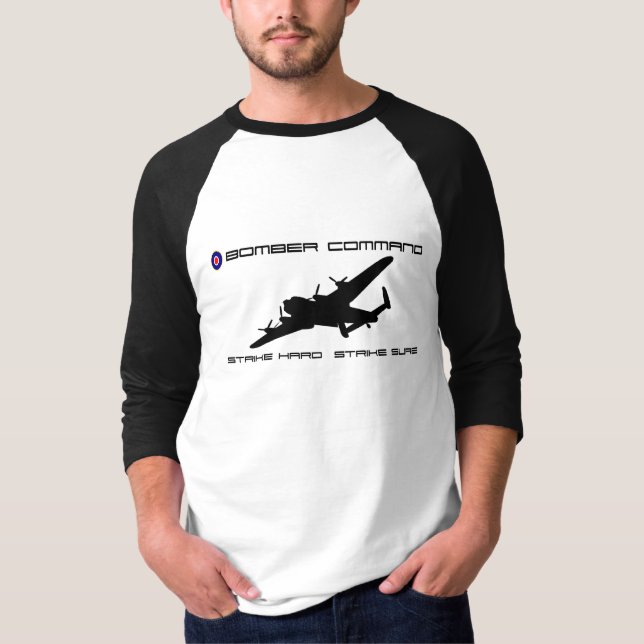 Lancaster-Bomber - Bomber-Befehl T-Shirt (Vorderseite)