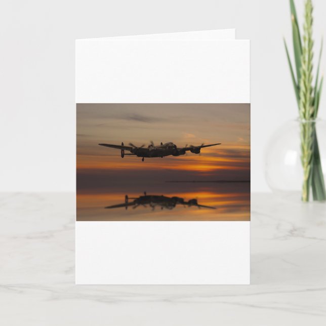 Lancaster Bomber der Zuhause Dehnstrecke Karte (Vorderseite)
