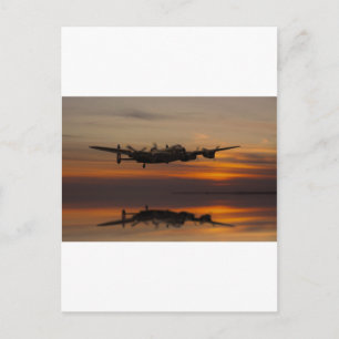 Lancaster Bomber der Zuhause Dehnstrecke Postkarte