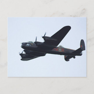 Lancaster Bomber im Flug. Postkarte