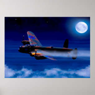 Lancaster Bomber Returning Zuhause Poster
