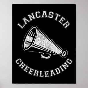 Lancaster Cheer abgenutzt Retro 90er Cheerleader Poster