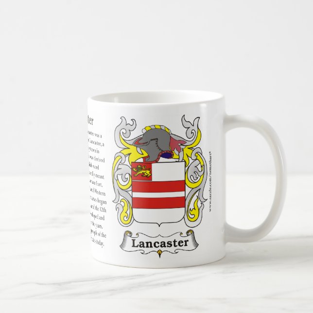 Lancaster, die Geschichte, die Bedeutung und das Kaffeetasse (Rechts)