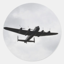 Lancaster Heavy Bomber Runder Aufkleber