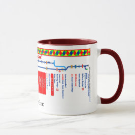Lancaster-Kanal-Weg-Karte Tasse