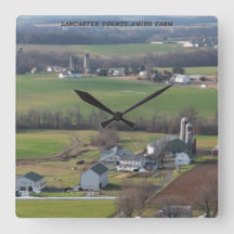 Lancaster Landkreis Amish Farm Wall Uhr