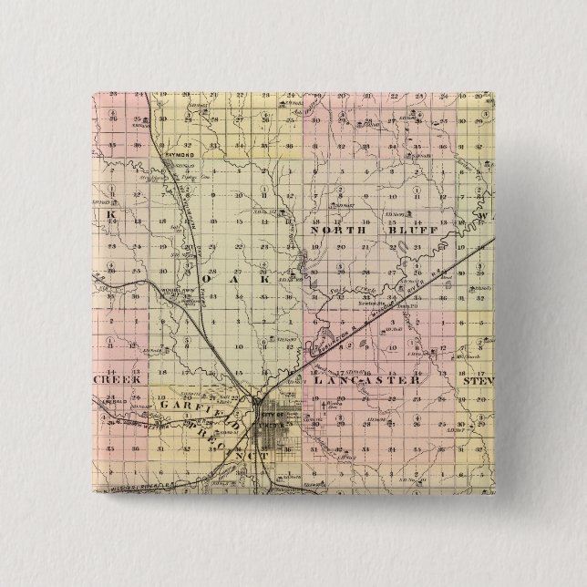 Lancaster Landkreis, Nebraska Button (Vorderseite)