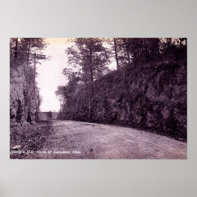Lancaster Ohio North of Shimps Hill Poster (Vorne)