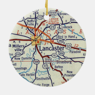 Lancaster PA Keramik Ornament