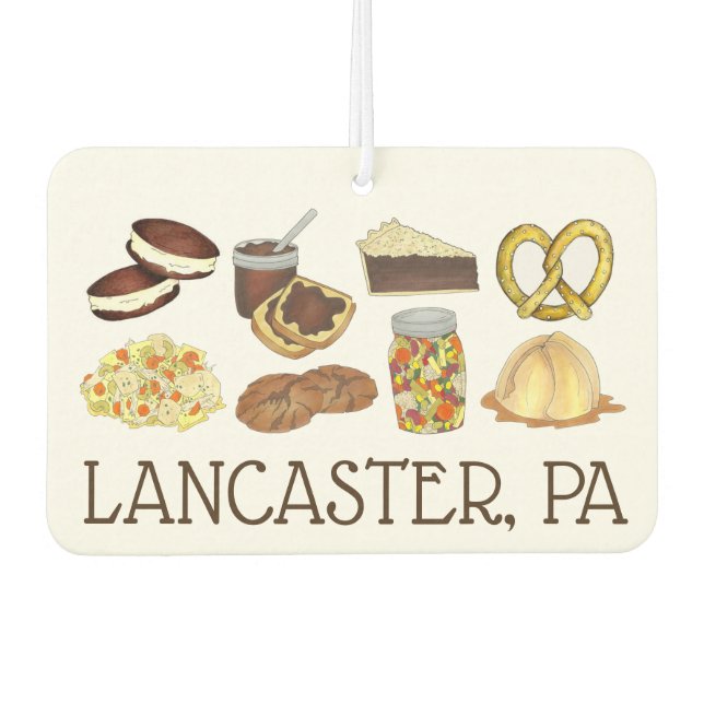 Lancaster, PA Pennsylvania Dutch Amish Foods Autolufterfrischer (Vorderseite)