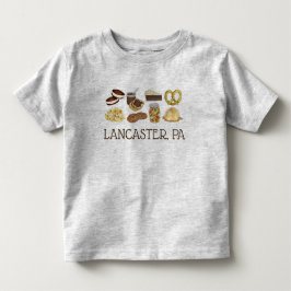 Lancaster, PA Pennsylvania Dutch Amish Foods Kleinkind T-shirt