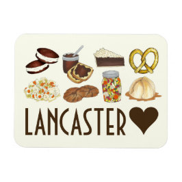 Lancaster, PA Pennsylvania Dutch Amish Foods Magnet