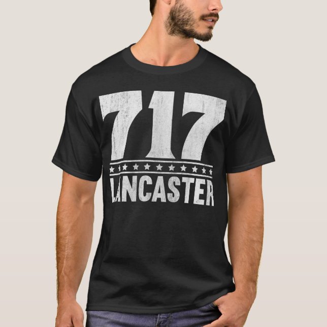 Lancaster Pennsylvania 717 Area Code T-Shirt (Vorderseite)