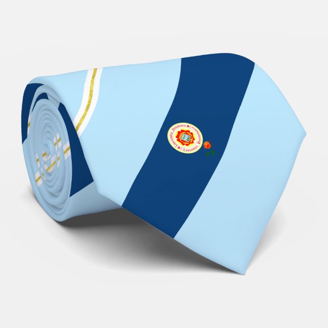 Lancaster (Pennsylvania) Stadtflagge Neck Tie Krawatte (Gerollt)