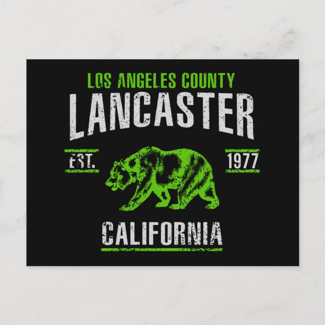Lancaster Postkarte (Vorderseite)