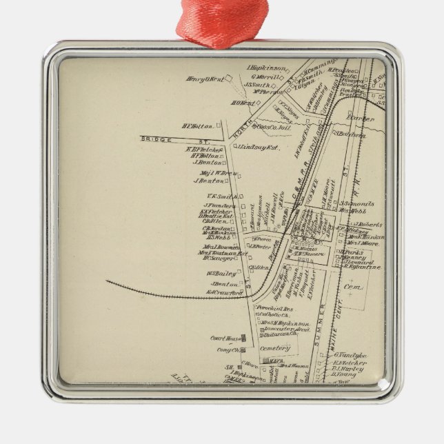 Lancaster, Stadt von Lancaster Ornament Aus Metall (Vorne)