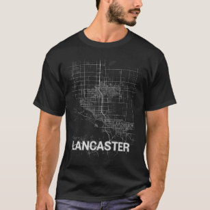 Lancaster-Stadtkarte (GROSSDRUCK) T-Shirt