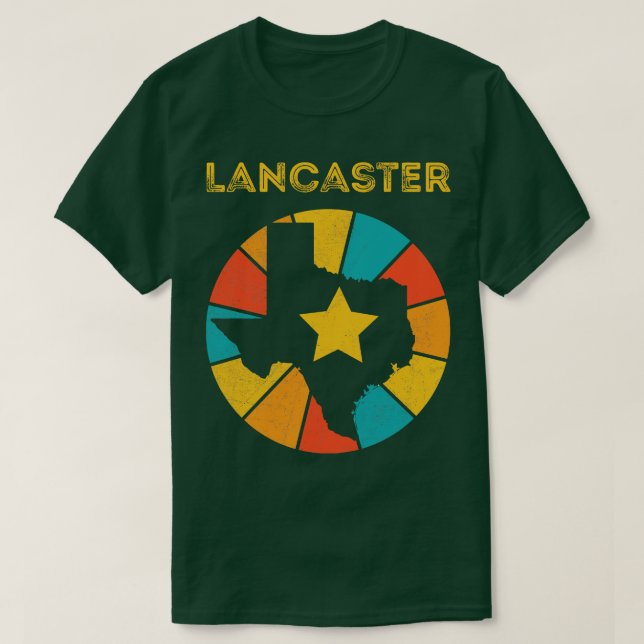 Lancaster Texas Vintag Distressed Souvenir 1 T-Shirt (Design vorne)