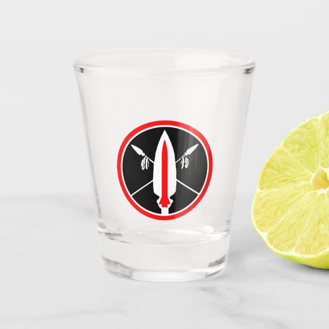 Lance Missile Schnapsglas (Vorderseite)