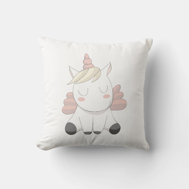 Lancer l'empreinte unicorne du coussin (Recto)