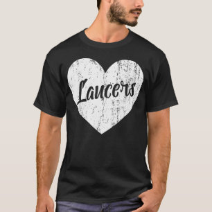 Lancers Schul-Sport Fan Team Spirit Maskottchen T-Shirt
