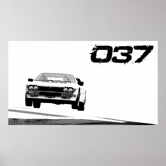 Lancia 037 Poster (Vorne)