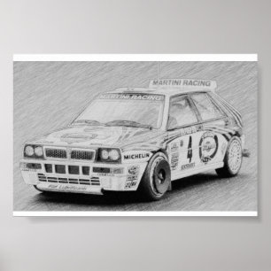 Lancia-Dreieck Integrale Poster