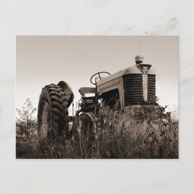 L'ancienne carte postale du tracteur (Devant)