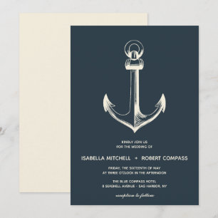 L'Ancre bleue   FAIRE-PART DE MARIAGE