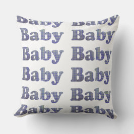 Land-Baby-Blau-Gingham-Kinderzimmer-Kissen Kissen