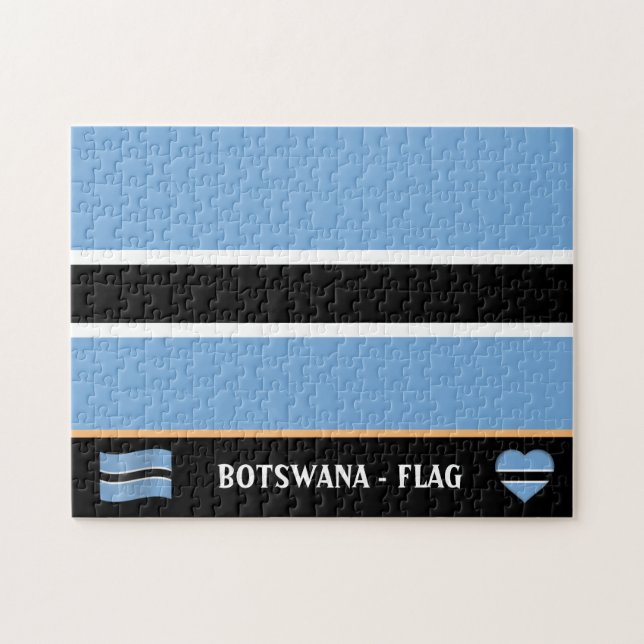 Land Botswana/Botsuana (Horizontal)