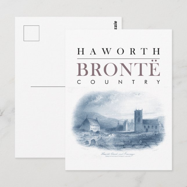 Land Bronte mit Kirche und Parsony Postkarte (Vorne/Hinten)