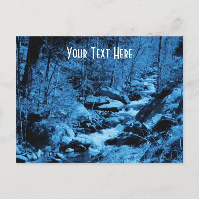 Land Brook Nature individuelle Postkarte (Vorderseite)