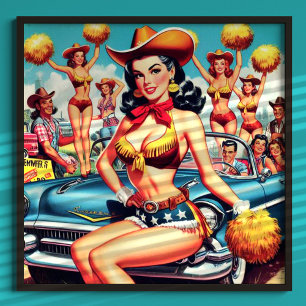 Land Cheerleader Button-up Poster