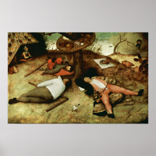 Land Cockaigne von Pieter Bruegel der Ältere Poster