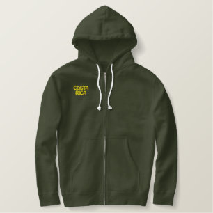 Land COSTA RICAS Lateinamerika patriotisch Bestickter Hoodie
