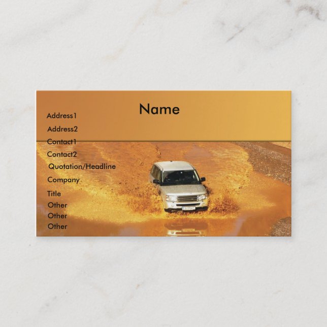 Land Cruiser Visitenkarte (Vorderseite)
