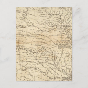 Land, das durch den Mississippi-Western entwässert Postkarte