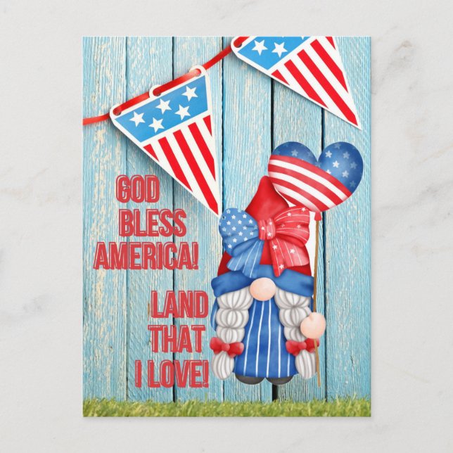 Land, das ich Liebe habe Postkarte (Vorderseite)