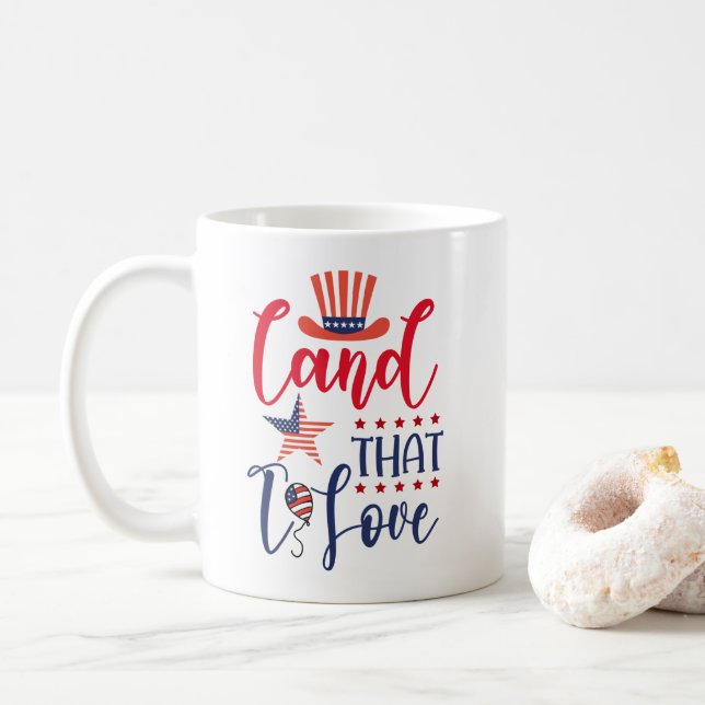 Land, das ich Liebe Kaffeetasse (Mit Donut)