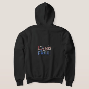 "Land der Freie" Full-Zip Hoodie. T-Shirt Hoodie