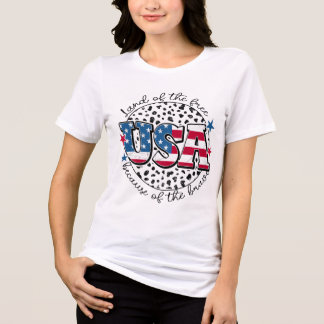 "LAND DER FREIE wegen der Tapferkeit" Tri-Blend Shirt
