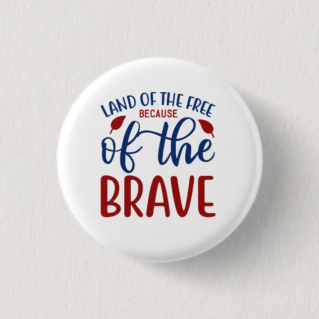 Land der Freie wegen des Brave Red Blue Button (Vorderseite)