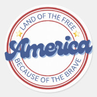 Land der Freie wegen des tapferen Amerika